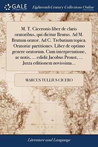 M. T. CICERONIS LIBER DE CLARIS ORATORIB