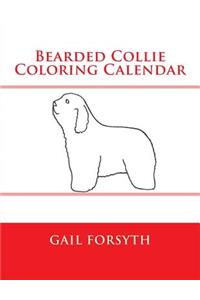 Bearded Collie Coloring Calendar