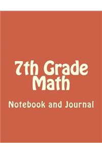 7th Grade Math Blank Notebook and Journal