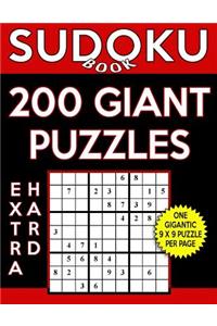 Sudoku Book 200 Extra Hard Giant Puzzles