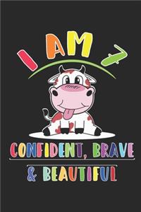 i am 7 and confident, brave & beautiful notebook