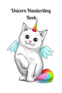 Unicorn Handwriting Book