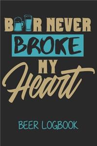 Beer Never Broke my heart (Beer Logbook)