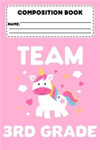 Composition Book Team 3rd Grade