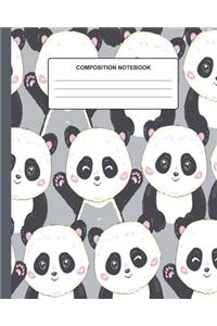 Composition Notebook Panda