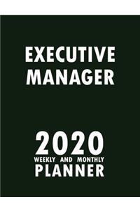 Executive Manager 2020 Weekly and Monthly Planner