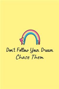 Don't Follow Your Dream, Chase Them