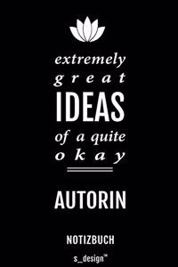 Notizbuch für Autoren / Autor / Autorin