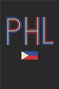 Vintage Philippines Notebook - Philippines Diary - Retro Filipino Flag Journal - Philippines Gifts