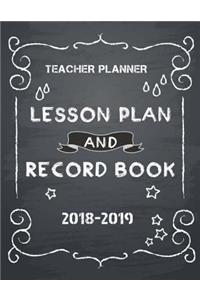 Teacher Planner 2018-2019 Lesson Plan and Record Book
