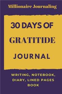 30 Days of Gratitude Journal