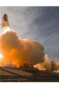 Space Shuttle Notebook Large Size 8.5 x 11 Ruled 150 Pages Softcover