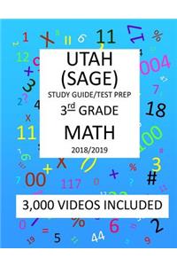 3rd Grade UTAH SAGE, 2019 MATH, Test Prep
