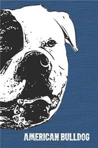 American Bulldog Lined Notebook