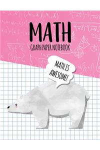 Math Graph Paper Notebook