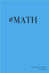 Graph Paper Notebook 1 cm squares