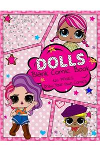 Dolls Blank Comic Book: Draw Your Own Comics - 120 Pages