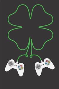 Video Gamer St Patrick's Day Journal Notebook