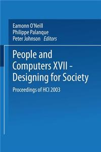 People and Computers XVII -- Designing for Society