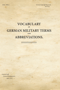 Vocabulary of German Military Terms and Abbreviations