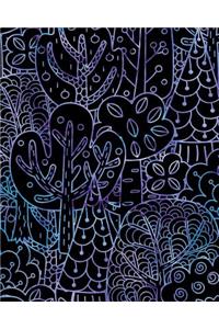 Journal Notebook Forest Trees Pattern 3