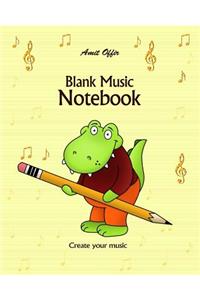 Blank Music Notebook