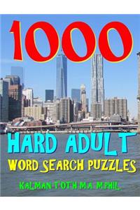 1000 Hard Adult Word Search Puzzles