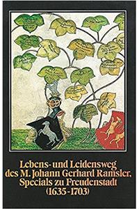 Lebens- Und Leidensweg Des M. Johann Gerhard Ramsler, Specials Zu Freudenstadt
