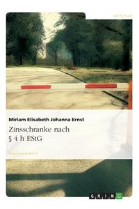 Zinsschranke nach § 4 h EStG