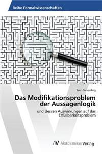 Das Modifikationsproblem der Aussagenlogik