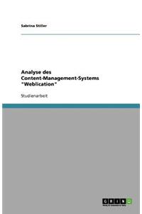 Analyse des Content-Management-Systems Weblication