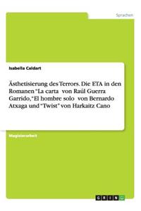 Ästhetisierung des Terrors. Die ETA in den Romanen La cartaˮ von Raúl Guerra Garrido, El hombre soloˮ von Bernardo Atxaga und Twist von Harkaitz Cano