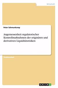 Angemessenheit regulatorischer Kontrollmaßnahmen der originären und derivativen Liquiditätsrisiken