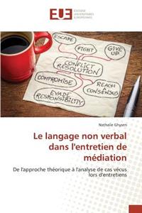 Le Langage Non Verbal Dans l'Entretien de Médiation