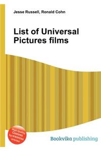 List of Universal Pictures Films