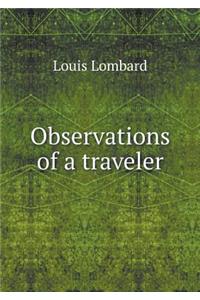 Observations of a Traveler