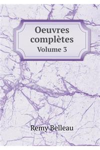 Oeuvres complètes Volume 3
