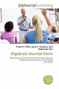 Algebraic Normal Form