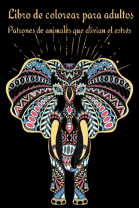 Libro para colorear de animales mandala para adultos