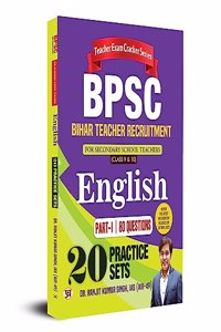 BPSC Bihar Teacher Recruitment For Secondary School Teachers English Part I 20 Practice Sets