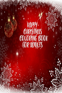 Happy Christmas Coloring Book For Adults