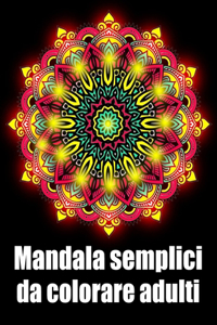 Mandala semplici da colorare adulti