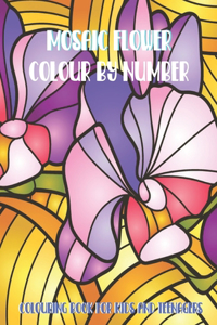 MOSAIC FLOWER Colour By Number
