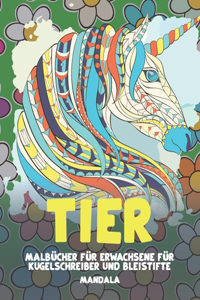 Malbücher für Erwachsene für Kugelschreiber und Bleistifte - Mandala - Tier