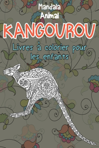 Livres à colorier pour les enfants - Mandala - Animal - Kangourou