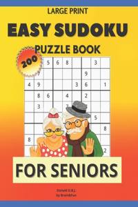 Easy Large Print Sudoku Puzzle Book for Seniors