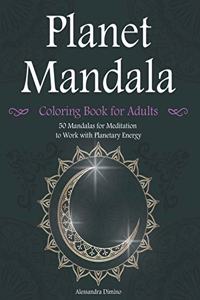 Planet Mandala Coloring Book for Adults