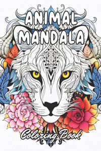 Animal Mandala Coloring Book for Adults