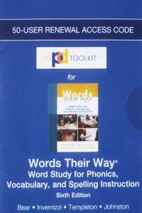 Pdtoolkit -- Renewal 50-User Access Card -- For Words Their Way