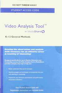 Video Analysis Tool for K-12 General Methods in Mediashare -- Valuepack Access Card